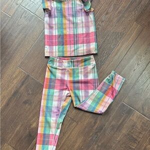 Polo Colorful Plaid Two-Piece Outfit, Toddler Girl 6